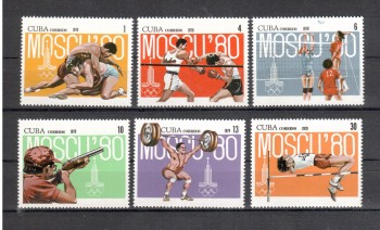 moskau086 Kuba Michelnummer 2413 - 2418 postfrisch