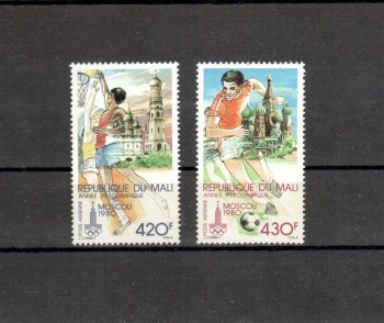moskau099 Mali Michelnummer 686 - 687 A postfrisch