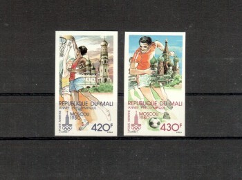 moskau100  Mali Michelnummer 686 - 687 B postfrisch