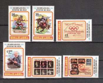 moskau124 Nicaragua Michelnummer 2085 - 2090 a postfrisch