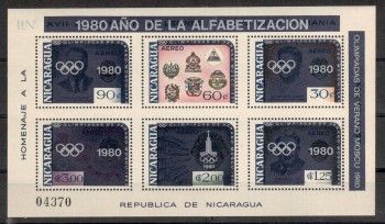 moskau129 Nicaragua Michelnummer Block 125 postfrisch