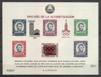 moskau130 Nicaragua Michelnummer Block 126 postfrisch