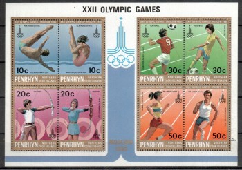 moskau162 Penrhyn Michelnummer  Block 22 postfrisch