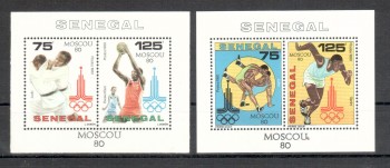 moskau178 Senegal Michelnummer Block 38 + 39 postfrisch moskau178 Senegal Michelnummer Block 38 + 39 postfrisch