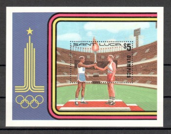 moskau203 St.Lucia Michelnummer Block 24 postfrisch