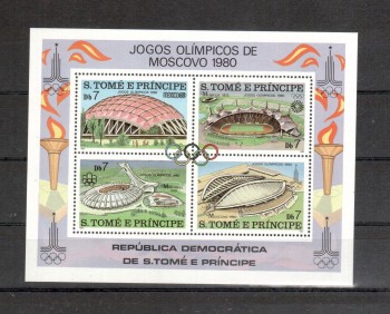 moskau206 St.Thomas + Prinzeninsel Michelnummer Block 43 A postfrisch