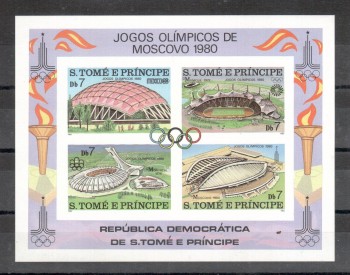 moskau207 St.Thomas + Prinzeninsel Michelnummer Block 43 B postfrisch