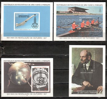 moskau210 St.Thomas + Prinzeninsel Michelnummer Block 49 - 52 B postfrisch