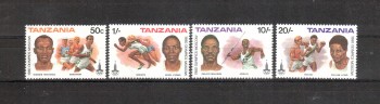 moskau212 Tansania Michelnummer 157 - 160 postfrisch