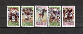 moskau243 Zentralafrika Michelnummer 653 - 657 A postfrisch moskau243 Zentralafrika Michelnummer 653 - 657 A postfrisch