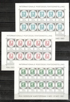 Niederlande Michelnummer 880 - 882 Kleinbogen postfrisch Niederlande Michelnummer 880 - 882 Kleinbogen postfrisch