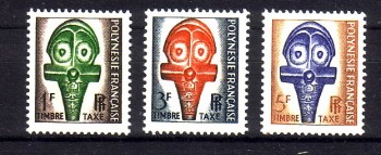 frz.Polynesien Michelnummer Porto 1 - 3 postfrisch 