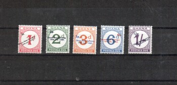 Ghana Porto Michelnummer 11 - 15 postfrisch 