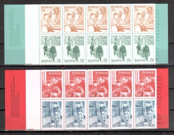 Schweden Michelnummer 1004 - 1009 MH 64 + 65 postfrisch