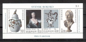 Schweden Michelnummer 1078 - 1081 Block 7 postfrisch Schweden Michelnummer 1078 - 1081 Block 7 postfrisch