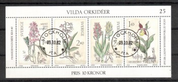 Schweden Michelnummer 1205 - 1208 Block 10 gestempelt