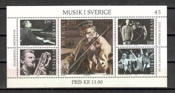 Schweden Michelnummer 1253 - 1257 Block 11 postfrisch