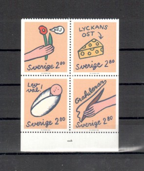 Schweden Michelnummer 1726 - 1729 postfrisch Schweden Michelnummer 1726 - 1729 postfrisch