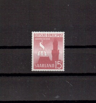 Saarland Michelnummer 435 postfrisch Saarland Michelnummer 435 postfrisch