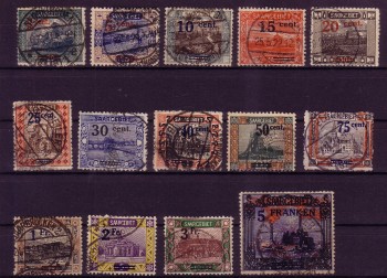 Saargebiet Michelnummer 70 - 83 gestempelt Saargebiet Michelnummer 70 - 83 gestempelt