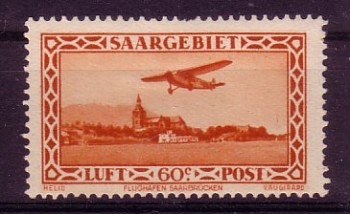 Saargebiet Michelnummer 158 postfrisch Falz Saargebiet Michelnummer 158 postfrisch Falz