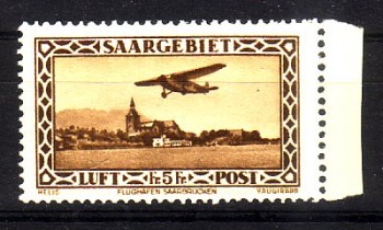 Saargebiet Michelnummer 159 postfrisch Saargebiet Michelnummer 159 postfrisch