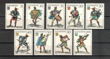 San Marino Michelnummer 1046 - 1054 postfrisch 