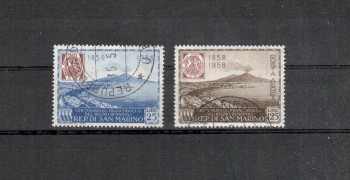 San Marino Michelnummer 604 - 605 gestempelt San Marino Michelnummer 604 - 605 gestempelt
