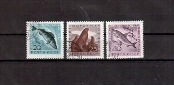 Sowjetunion 2385 - 2387 gestempelt