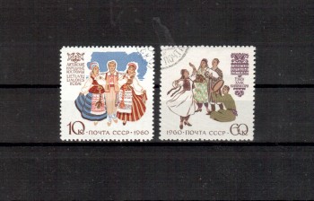 Sowjetunion 2431 - 2432 gestempelt