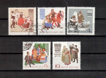 Sowjetunion 2442 - 2446 gestempelt