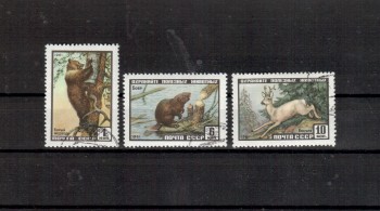 Sowjetunion 2448 - 2450 gestempelt