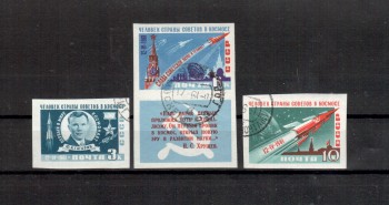 Sowjetunion 2473 - 2475 B gestempelt
