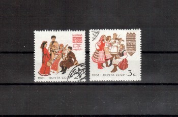 Sowjetunion 2478 - 2479 gestempelt