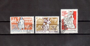 Sowjetunion 2492 - 2494 gestempelt