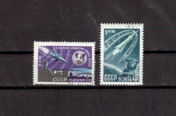 Sowjetunion 2497 - 2498 gestempelt