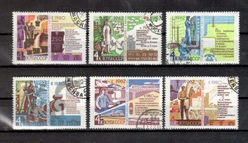 Sowjetunion 2695 - 2700 gestempelt