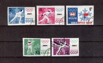 Sowjetunion 2866 - 2870 B gestempelt