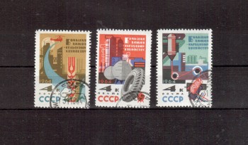 Sowjetunion 2872 - 2874 gestempelt