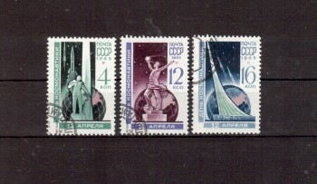 Sowjetunion 3038 - 3040 gestempelt