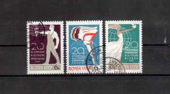 Sowjetunion 3111 - 3113 gestempelt