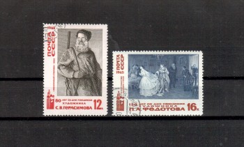 Sowjetunion 3166 - 3167 gestempelt