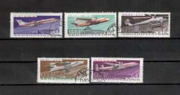 Sowjetunion 3168 - 3172 gestempelt