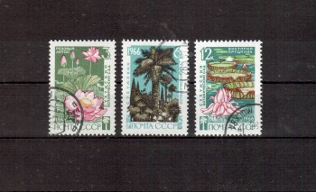 Sowjetunion 3235 - 3237 gestempelt