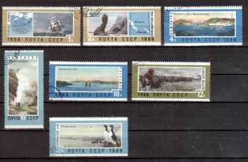 Sowjetunion 3304 - 3310 gestempelt