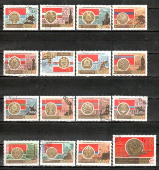 Sowjetunion 3362 - 3377 gestempelt