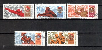 Sowjetunion 3526  - 3530 gestempelt