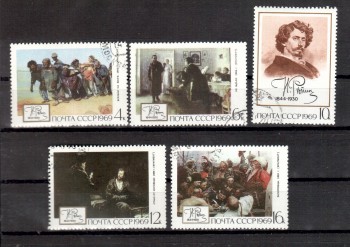 Sowjetunion 3651 - 3655 gestempelt