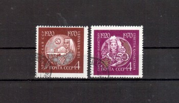 Sowjetunion 3776 - 3777 gestempelt