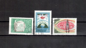 Sowjetunion 3884 - 3886 gestempelt